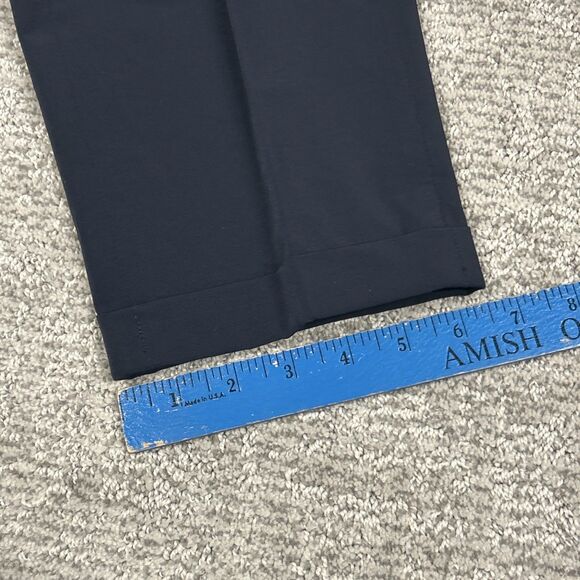 Raffaello Rossi Pants Womens 10 Ute 7/8 Navy Stretch Tapered Trousers Career - Picture 8 of 9